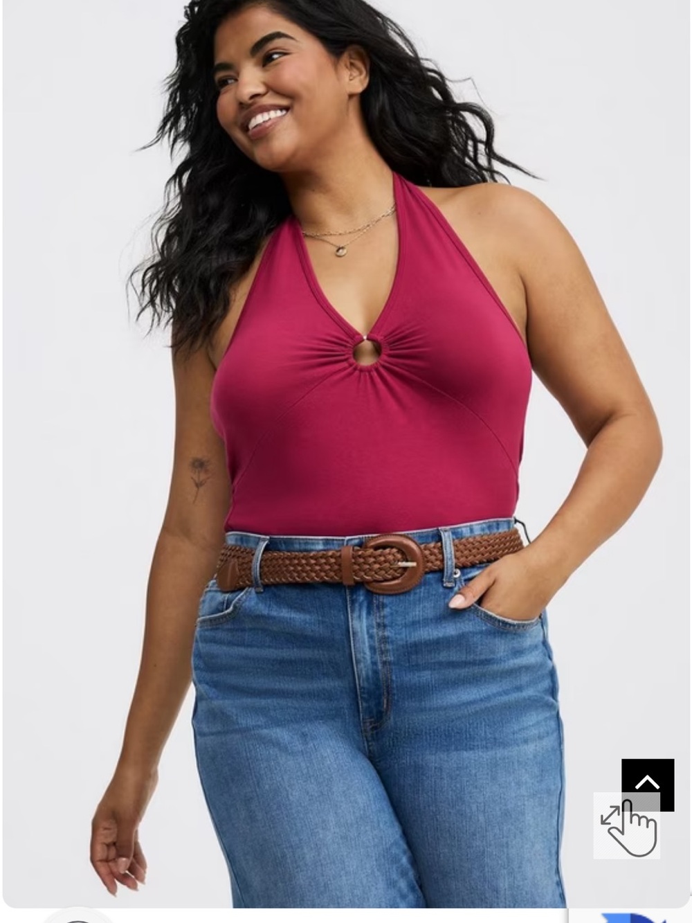 Torrid Foxy Halter O-Ring Tank